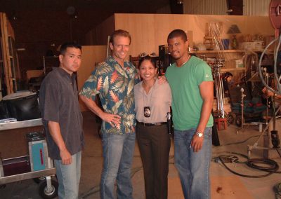 With Michael Sun Lee, Michael Biehn & Sharif Atkins on the set of “Hawaii”